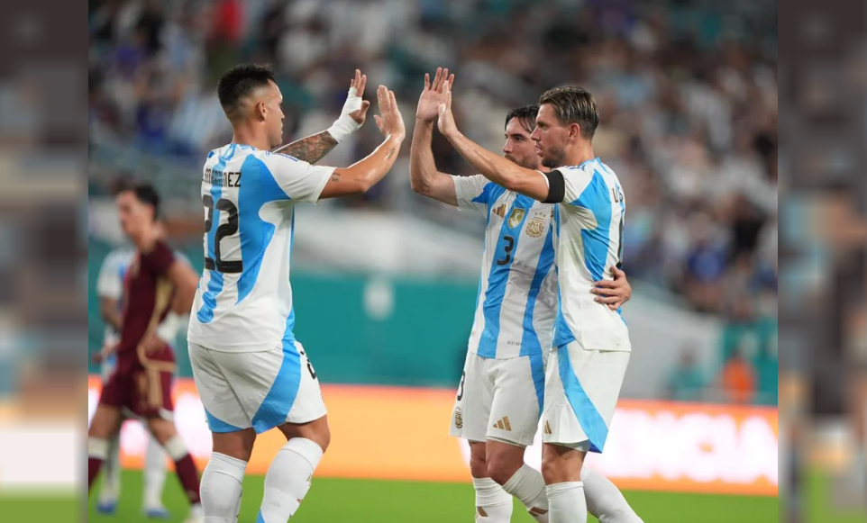 Argentina se impone 1-0 ante Venezuela en un amistoso sin&nbsp;Messi